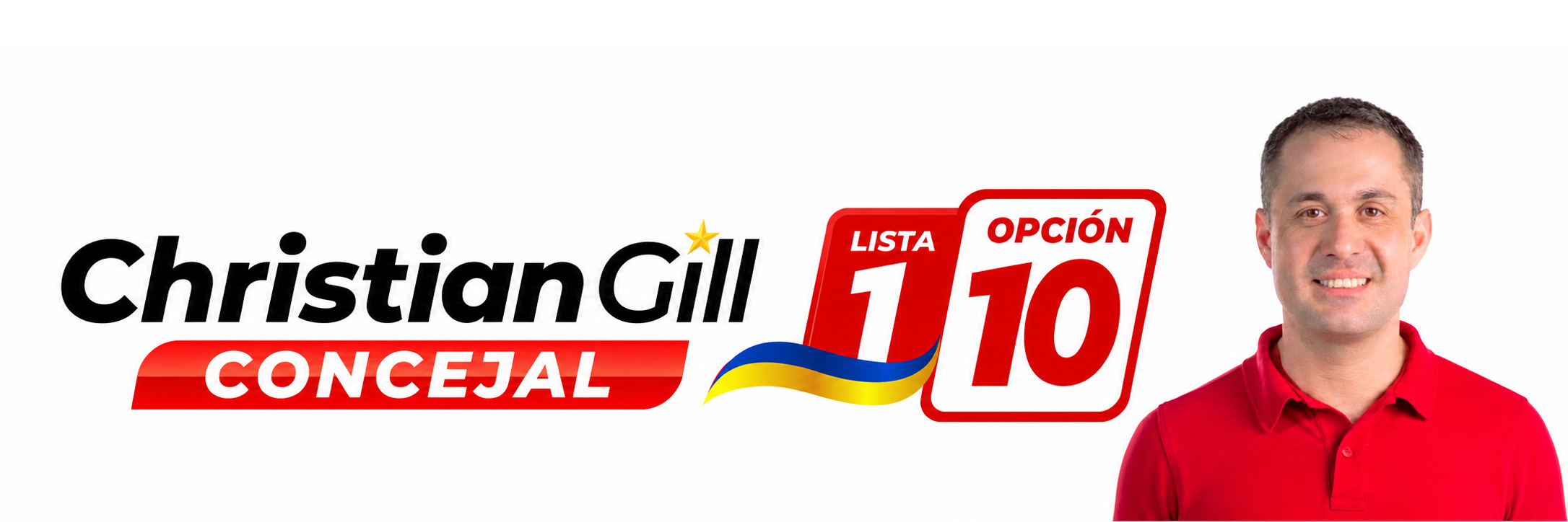 Christian Gill Concejal, Lista 1 Opción 10
